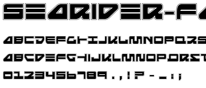 Searider Falcon Pro font