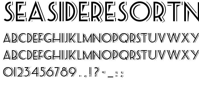 SeasideResortNF font