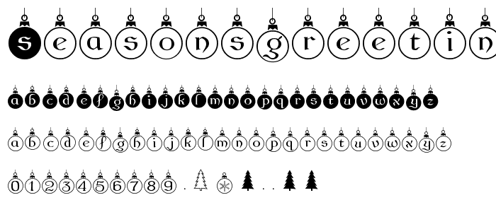 SeasonsGreetings font