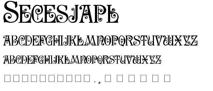 SecesjaPL font