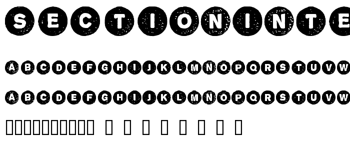 SectionIntersection font