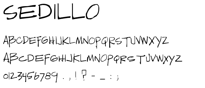 Sedillo font