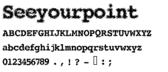 SeeYourPoint font
