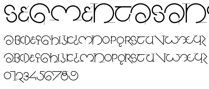 SegmentaSans font