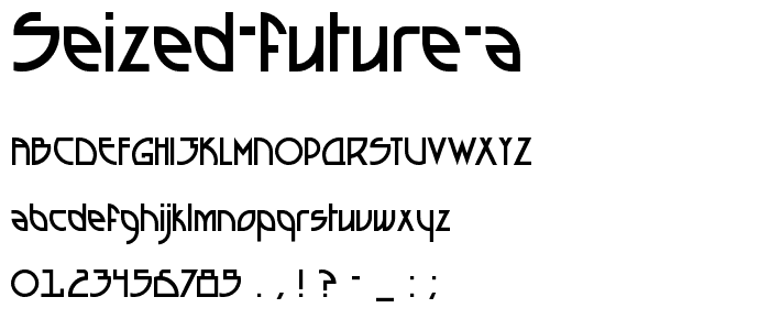 Seized Future A font
