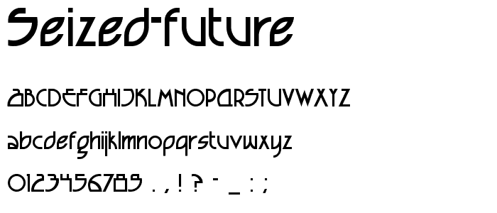 Seized Future font