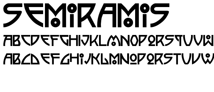 Semiramis font