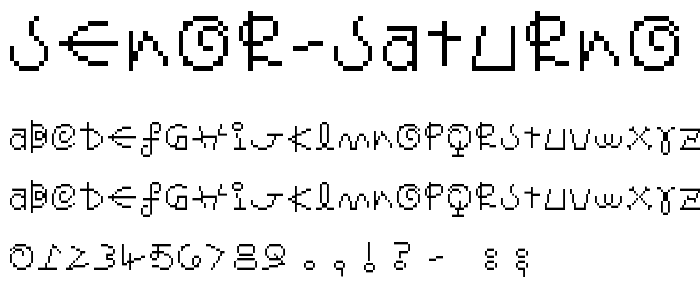 Senor Saturno font