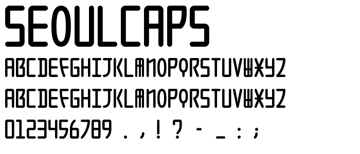 SeoulCaps font