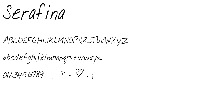 Serafina font