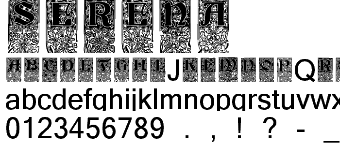 Serena font