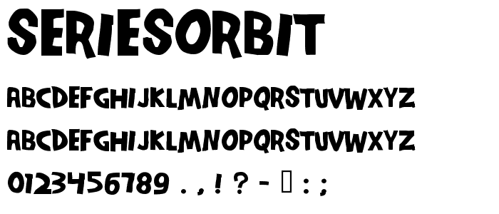SeriesOrbit font