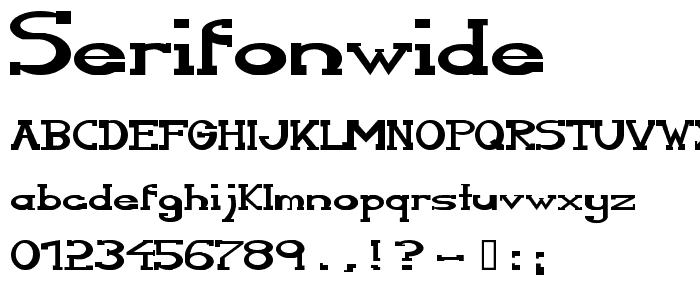 Serifonwide font