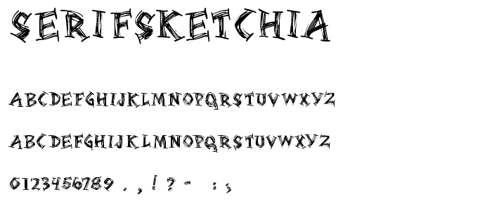 Serifsketchia font