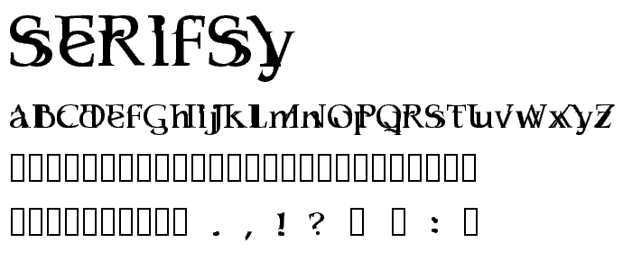 Serifsy font