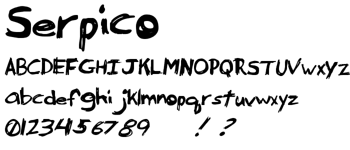 Serpico font