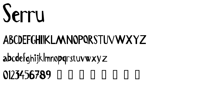 Serru font