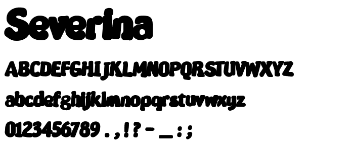 Severina font