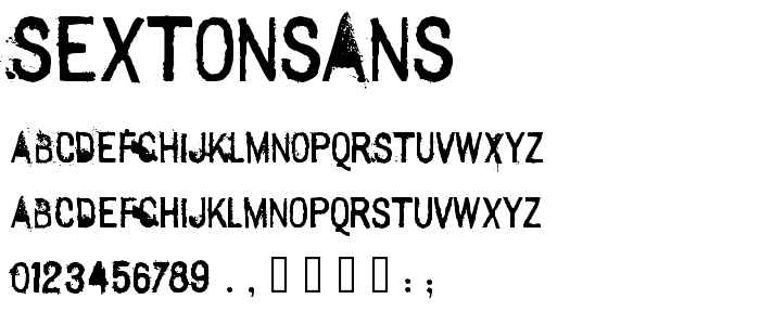 SextonSans font