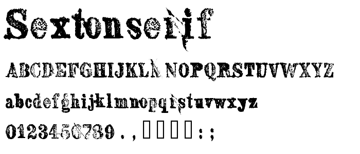 SextonSerif font