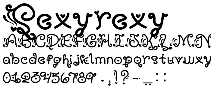 SexyRexy font