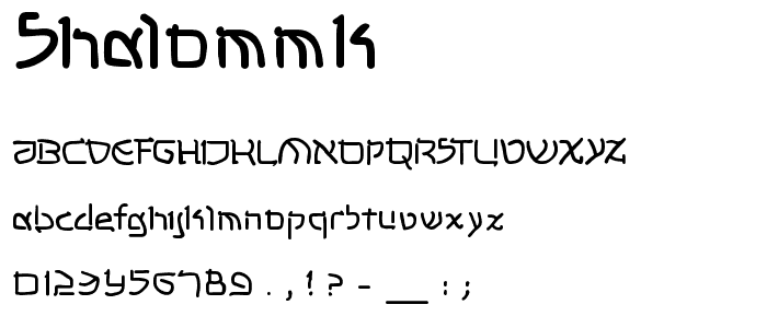 ShalomMK font