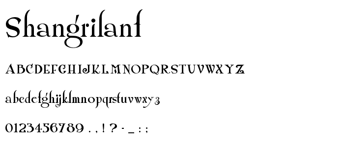 ShangriLaNF font