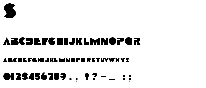 Sharkstooth font