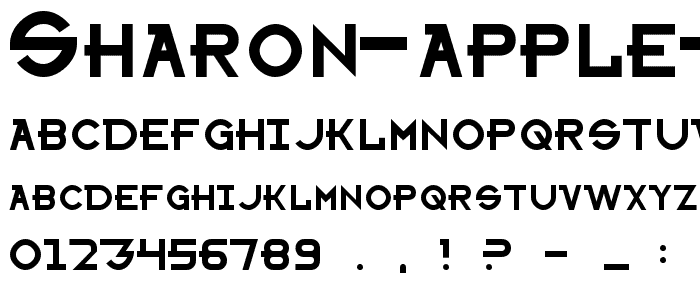 Sharon Apple Normal font