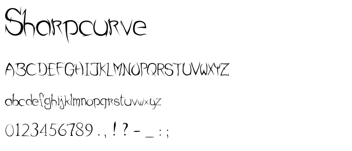 SharpCurve font