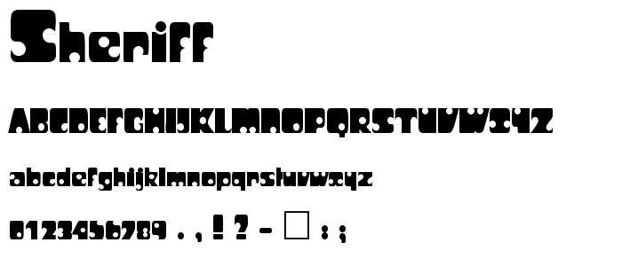 Sheriff font