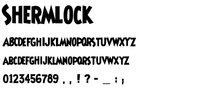 Shermlock font