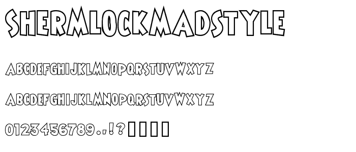 ShermlockMadstyle font