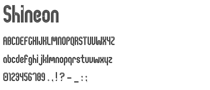 ShineOn font