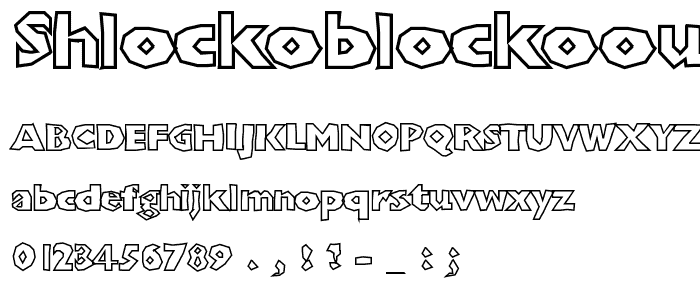 ShlockoBlockoOutline font