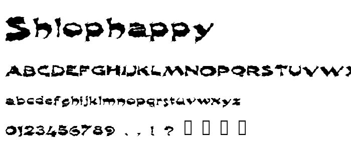 ShlopHappy font