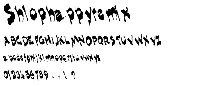 ShlopHappyReMix font