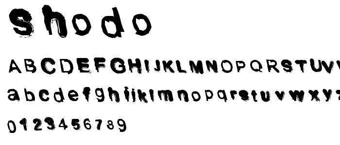 Shodo font
