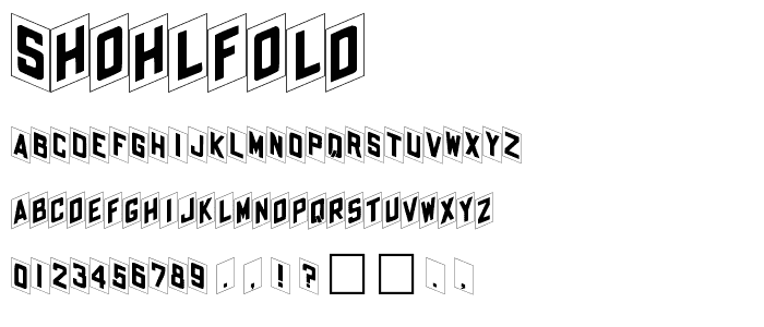 ShohlFold font