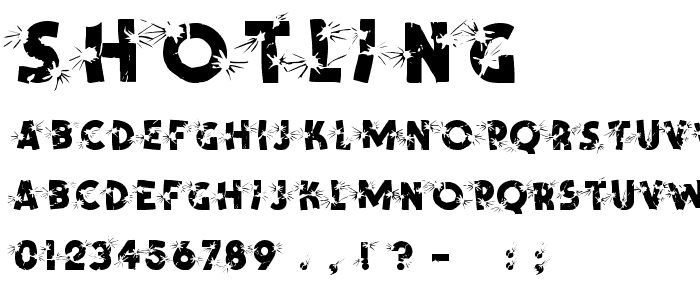 Shotling font