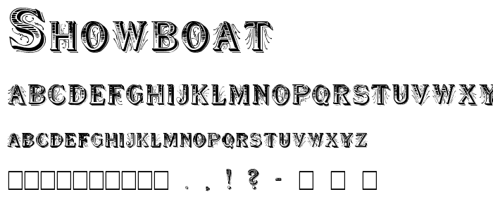 ShowBoat font