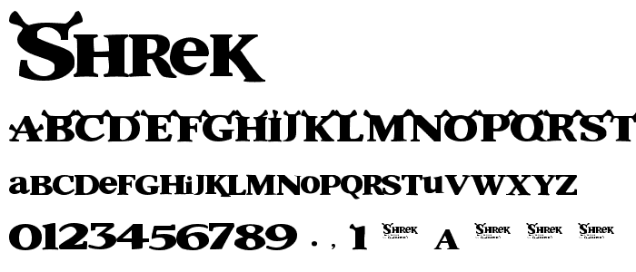 Shrek font