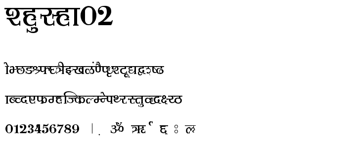 Shusha02 font