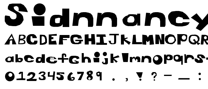 SidNNancy font