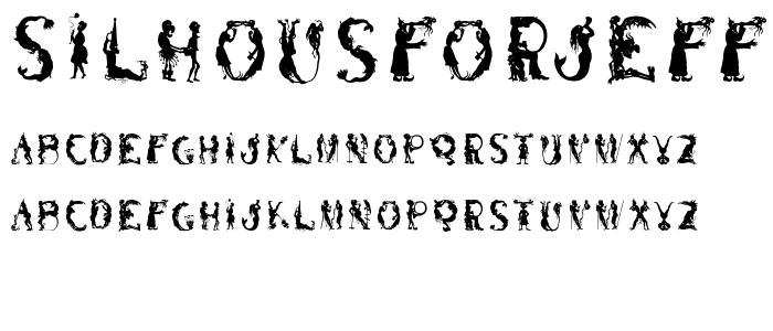 SilhousForJeff font