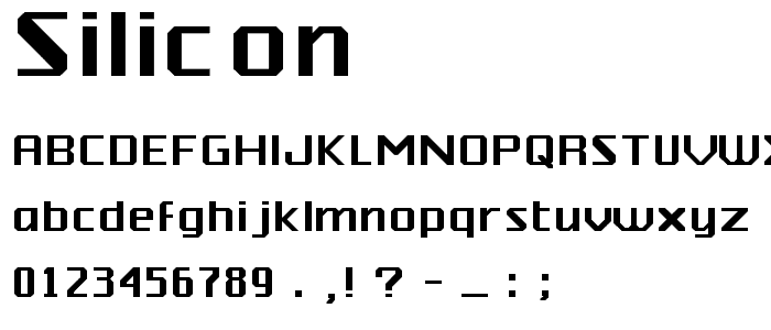 Silicon font