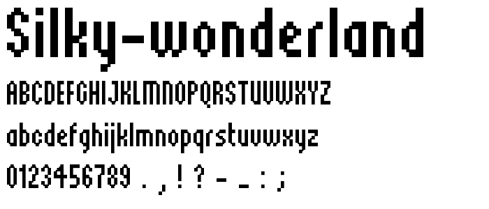 Silky Wonderland font