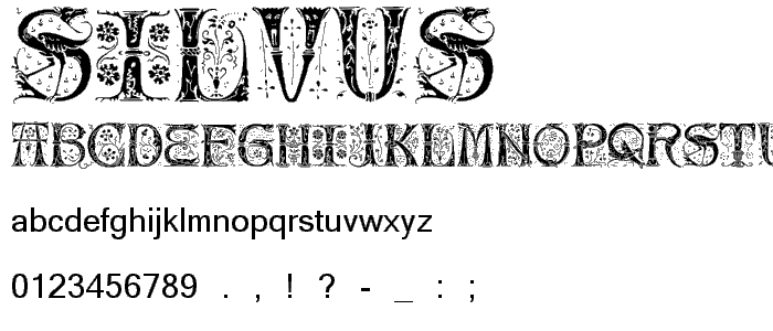 Silvus font