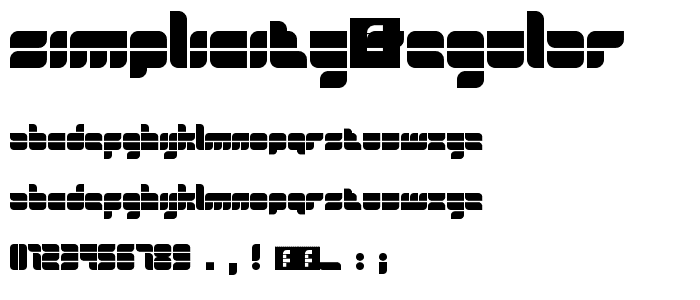 Simplicity Regular font
