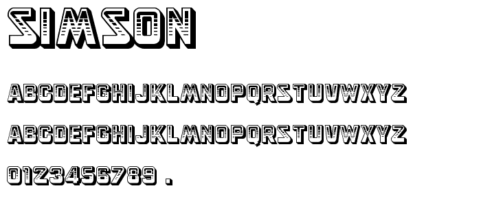 Simson font